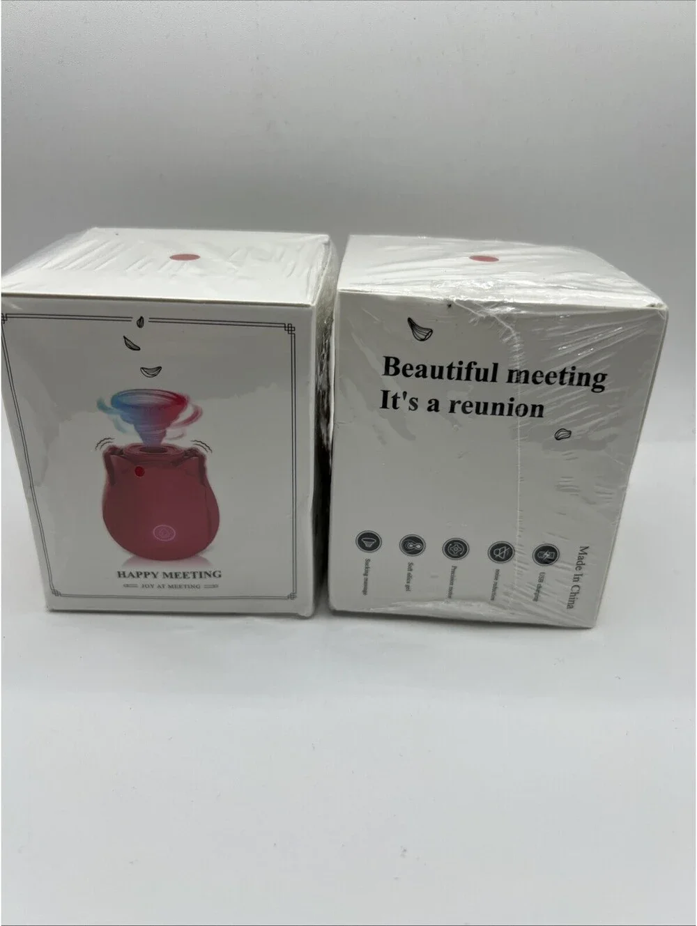 Rose Shaped Mini Massager for Women Happy Meeting (2 Pack)